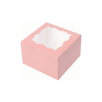Caja de Carton con Ventana 10.16 x 10.16 x 6.35 cm