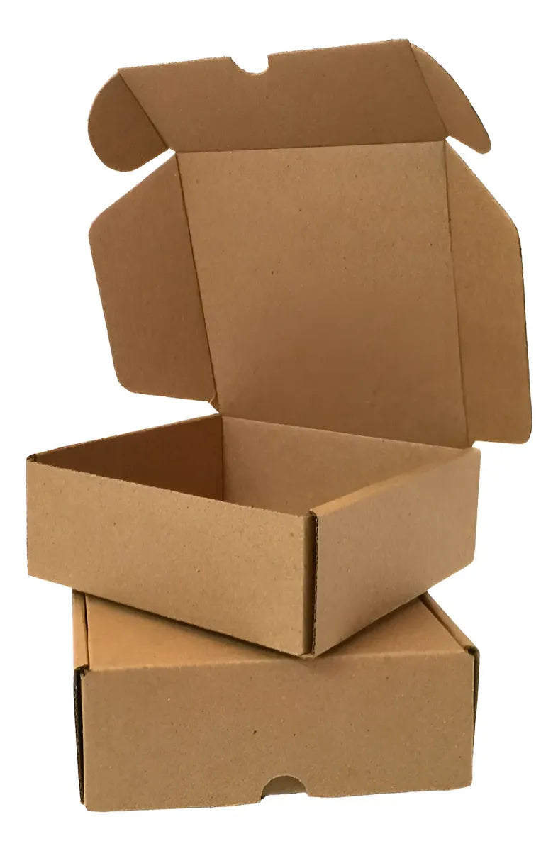 Caja de Carton con Pestañas - 16 x 16 x 6 cm